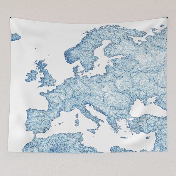 Item preview, Rivers of Europe designed and sold by Karol Majewski.