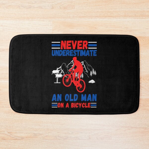 Item preview, Never Underestimate An Old Man On A Bicycle 5 Sticker designed and sold by blazekwitheez.