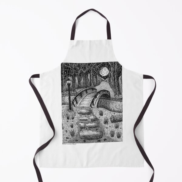 Item preview, Winter Night Mystical Woodland Fantasy Landscape designed and sold by BrokenLDesign.
