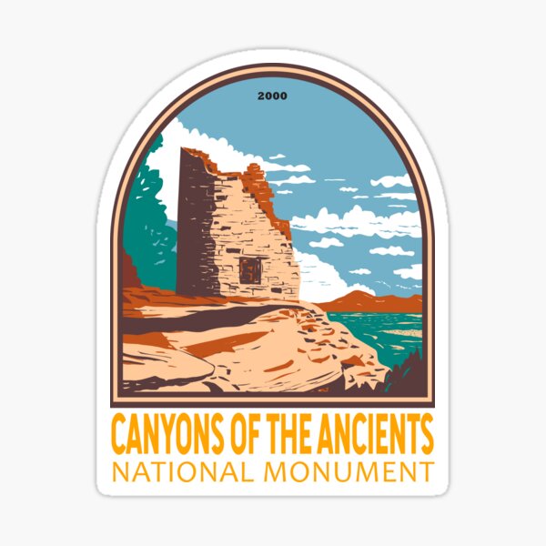 Item preview, Canyons of the Ancients National Monument Colorado Emblem designed and sold by KrisSidDesigns.