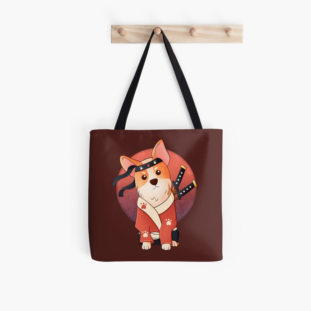 Ninja Corgi Tote Bag