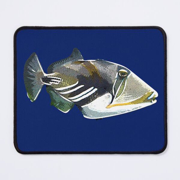 Item preview, A Lagoon/Blackbar Triggerfish White Alternate  Design Painting Print designed and sold by designsasstultd.