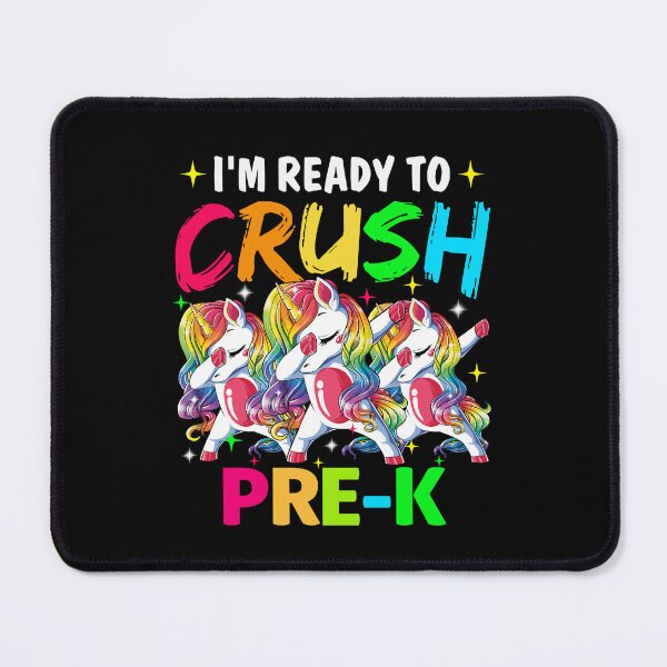 Item preview, I'm Ready to Crush Pre-k Kids Back To School Unicorn designed and sold by decentwearstore.