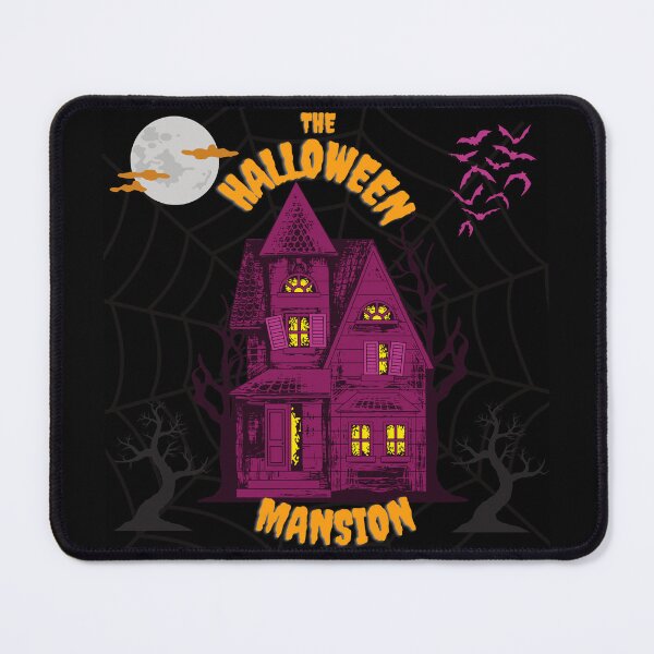 Item preview, Halloween Mansion with Purple Bats and web designed and sold by adoredigitals.