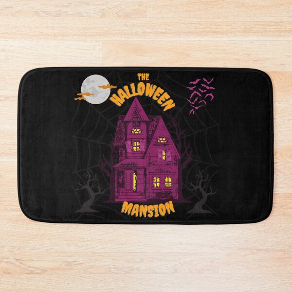 Item preview, Halloween Mansion with Purple Bats and web designed and sold by adoredigitals.