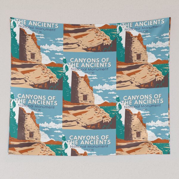 Item preview, Canyons of the Ancients National Monument Colorado Vintage designed and sold by KrisSidDesigns.