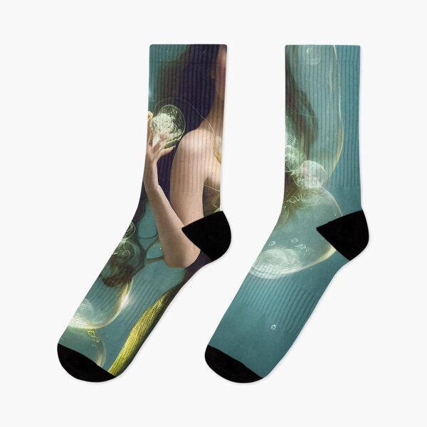 Item preview,  Mermaid appearing from bubbles designed and sold by ai1art.