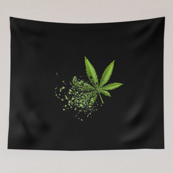 Item preview, Weed leaf Marijuana Cannabis splash effect designed and sold by ALLURE-minimal.