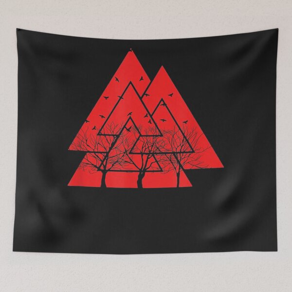 Artikelvorschau, Wikinger Valknut und Ravens Red Norse entworfen und verkauft von Irundell2020.