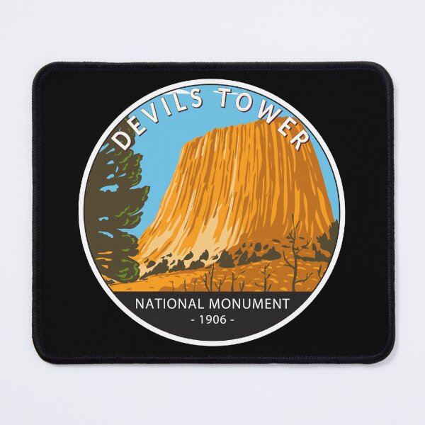 Item preview, Devils Tower National Monument Wyoming Circle designed and sold by KrisSidDesigns.