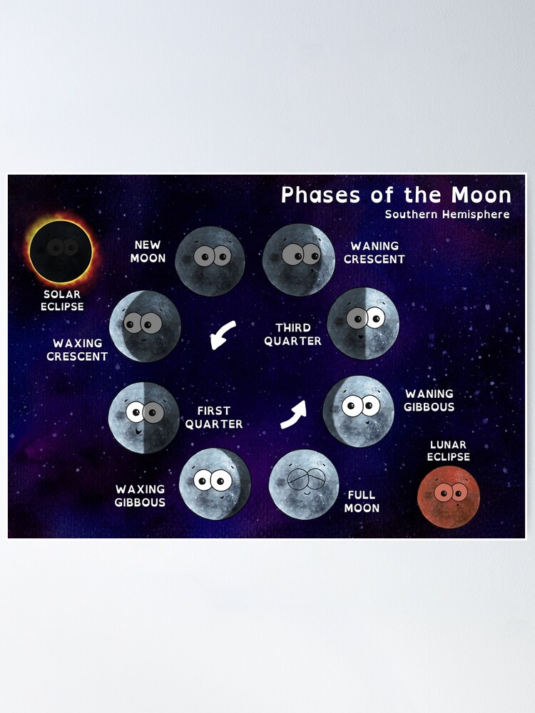 Phases of the Moon Poster