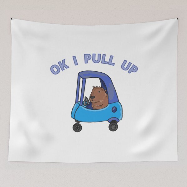 Item preview, Funny Car Capybara Ok I Pull Up designed and sold by JamauDS.