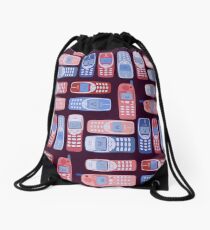 Vintage Cellphone Reactions Drawstring Bag