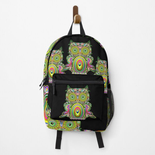 Item preview, Owl Psychedelic Pop Art designed and sold by BluedarkArt.