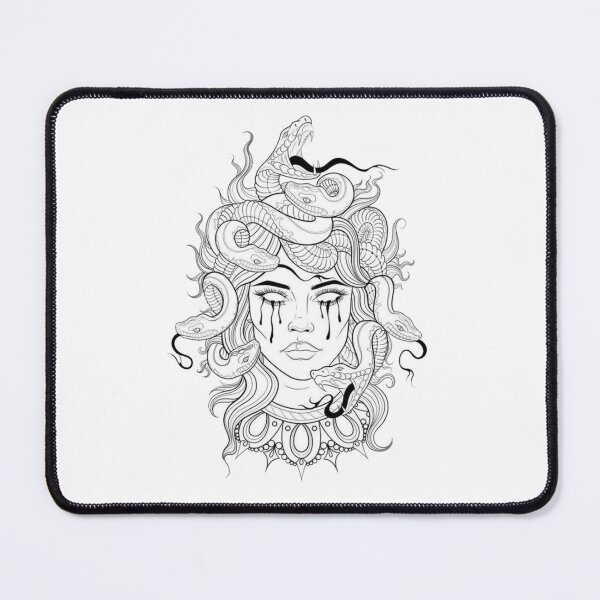 Item preview, Medusa Snake Face designed and sold by Browhiteart.