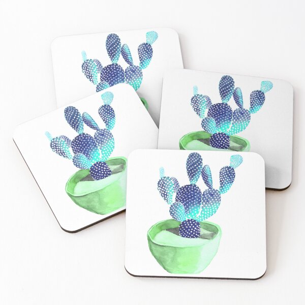 Item preview, Potted ocean cacti designed and sold by LouiseRossArt.
