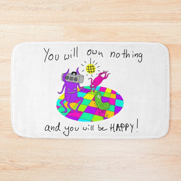 Item preview, You Will Own Nothing and You Will Be Happy (Clear Background Version) designed and sold by MYSTICGOATLADY.
