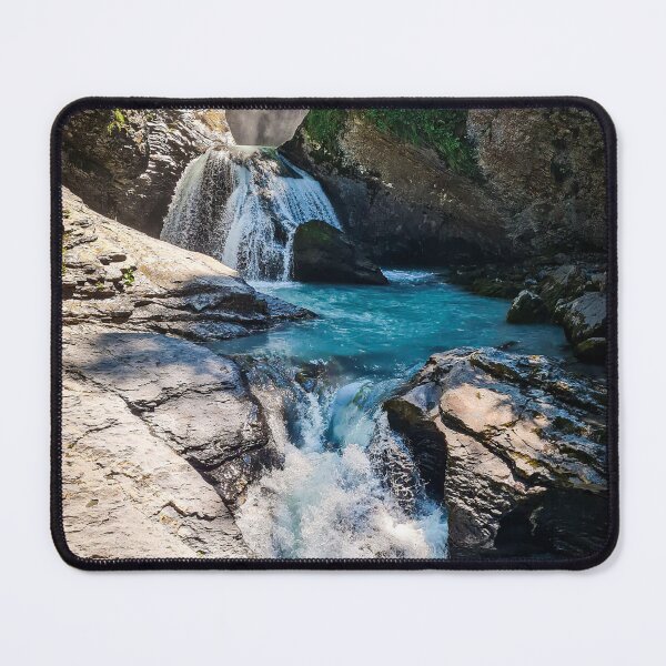 Item preview, Blue and green misty Waterfall designed and sold by DeVeauDesign.