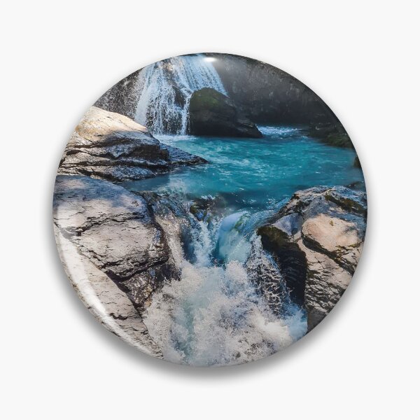 Item preview, Blue and green misty Waterfall designed and sold by DeVeauDesign.