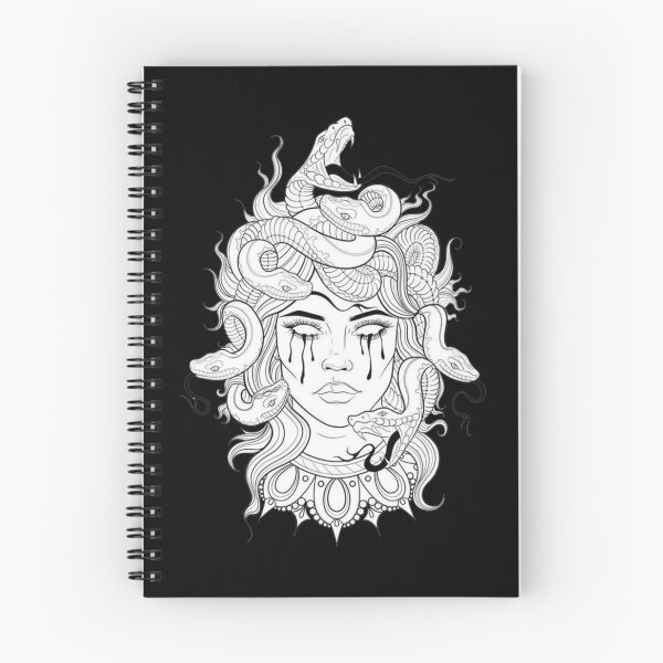 Item preview, Medusa Snake Face black designed and sold by Browhiteart.