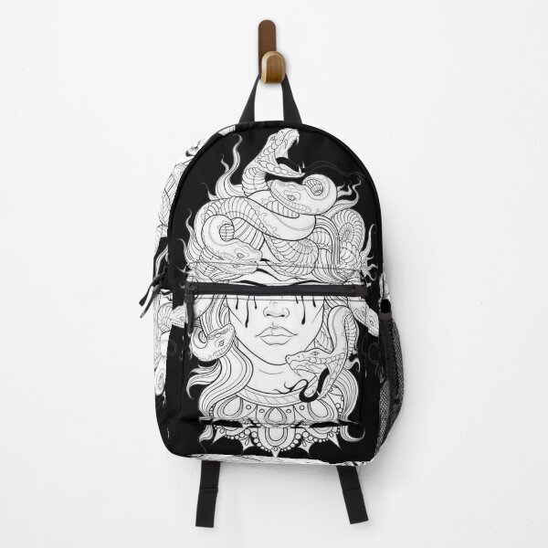 Item preview, Medusa Snake Face black designed and sold by Browhiteart.
