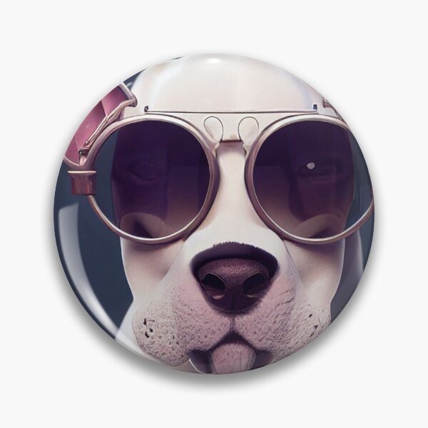 Item preview, Bull Terrier wearing a aviator glasses designed and sold by Studiowatermars.
