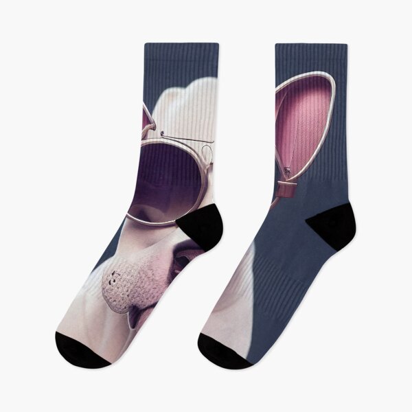 Item preview, Bull Terrier wearing a aviator glasses designed and sold by Studiowatermars.