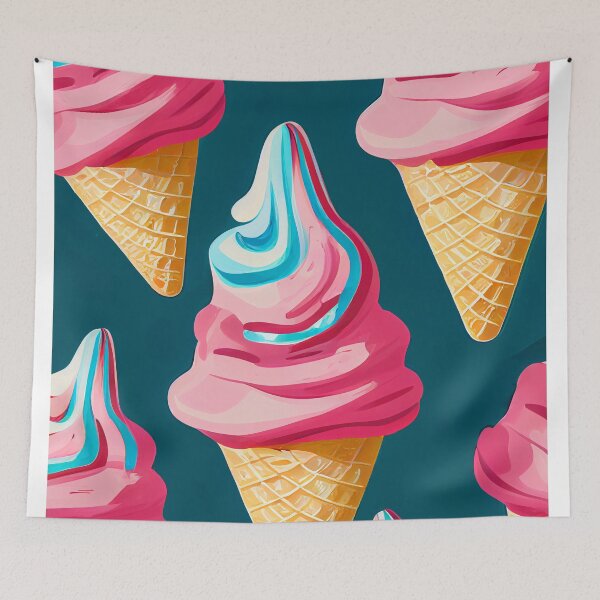Item preview, Colorful Ice Cream Abstract Design designed and sold by MadSwellDesigns.