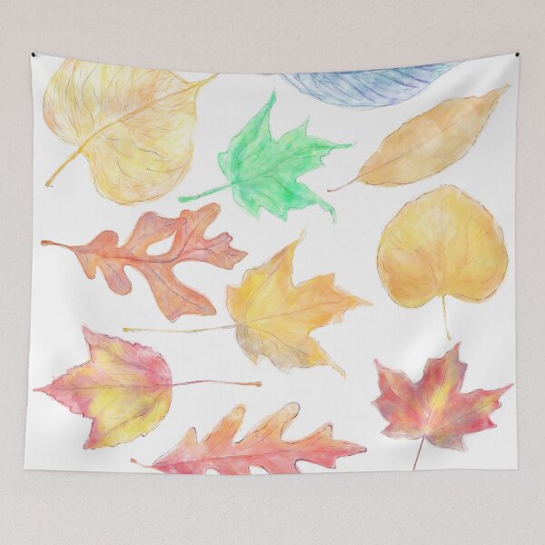Artikelvorschau, Aquarell bunte Herbstblätter, Isolated on White Background entworfen und verkauft von svetlanna.