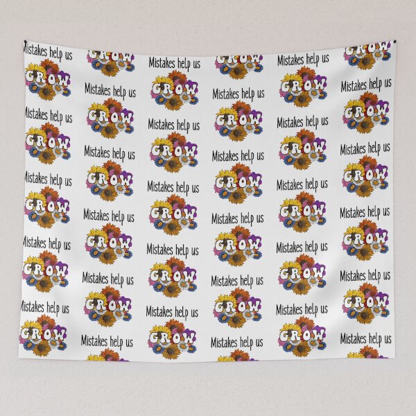 Item preview, Mistakes Help Us Grow Flowers T-shirt designed and sold by Nerdygirlteez.