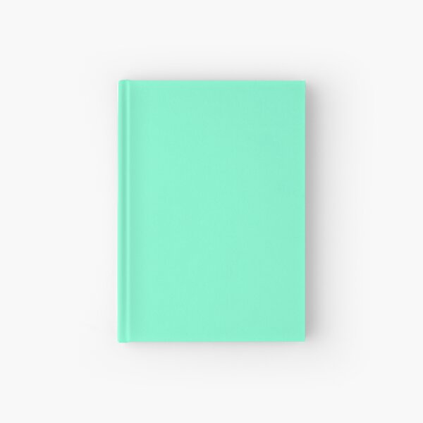 PLAIN AQUAMARINE -100 TURQUOISE AND AQUA AND CYAN SHADES ON OZCUSHIONS ON ALL PRODUCTS Hardcover Journal