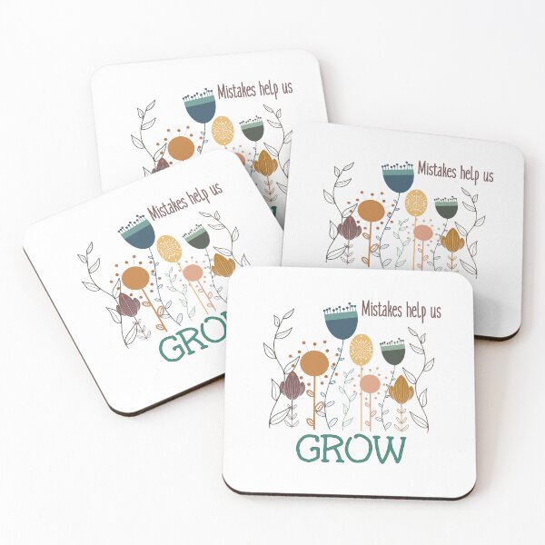 Item preview, Mistakes Help Us Grow BOHO Flowers T-shirt designed and sold by Nerdygirlteez.