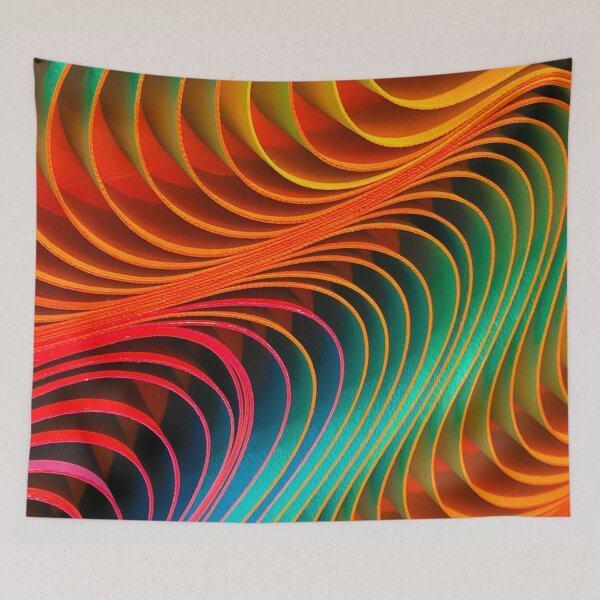 Item preview, Neon colored waves, spectrum  designed and sold by DeVeauDesign.