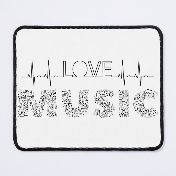 Item preview, Love Music Musical notes Heartbeat designed and sold by tribbledesign.