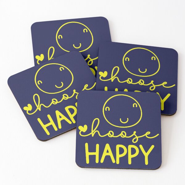 Item preview, Choose Happy - Motivational Inspirational Quote designed and sold by greenoriginals.