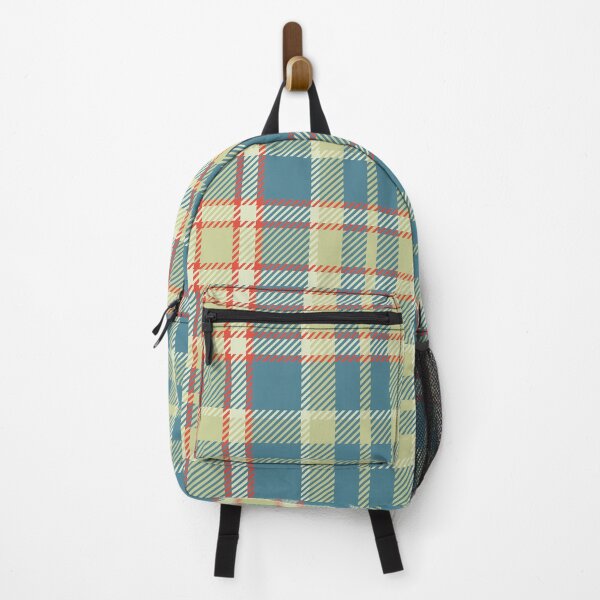 Item preview, tartan or plaid blue and corail designed and sold by MBCollections.