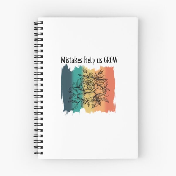 Item preview, Mistakes Help Us Grow Retro Tattoo Style Flower T-shirt designed and sold by Nerdygirlteez.