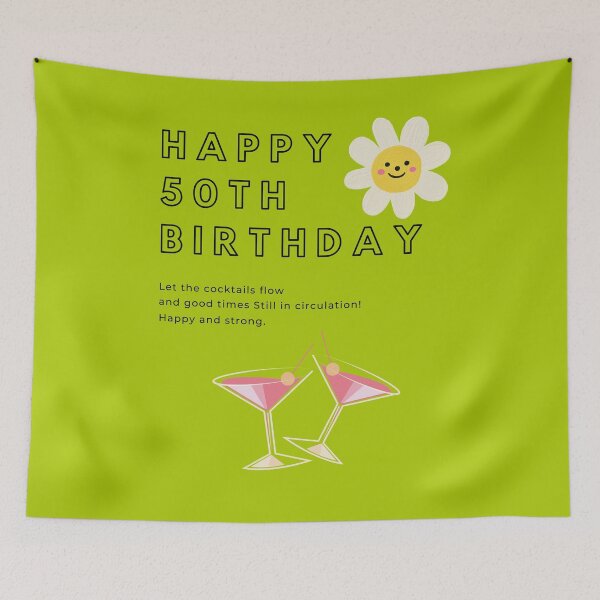 Item preview, Happy 50th,FIFTY YEARS OLD gift Birthday Present for 50 Year old designed and sold by Apostrophe8.