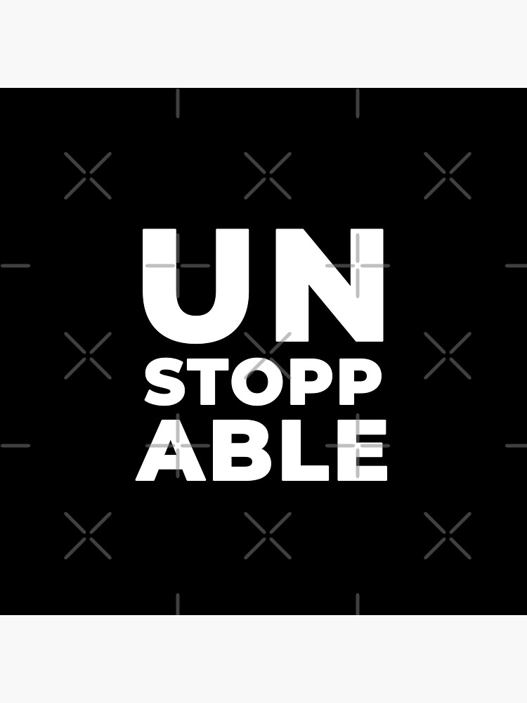 Thumbnail 3 of 3, Sticker, Unstoppable designed and sold by inspire-gifts.