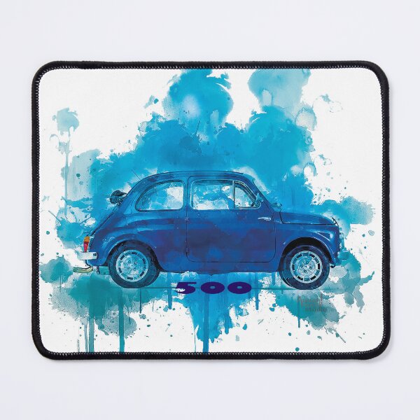 Item preview, Fiat 500 open blue Splash edit designed and sold by Aaaah Eeeek  Studio.
