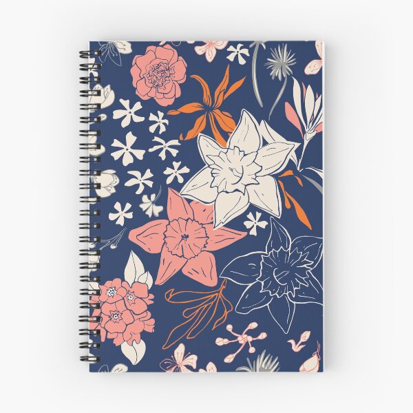 Item preview, Spring flower dark blue designed and sold by NatGonzalez.