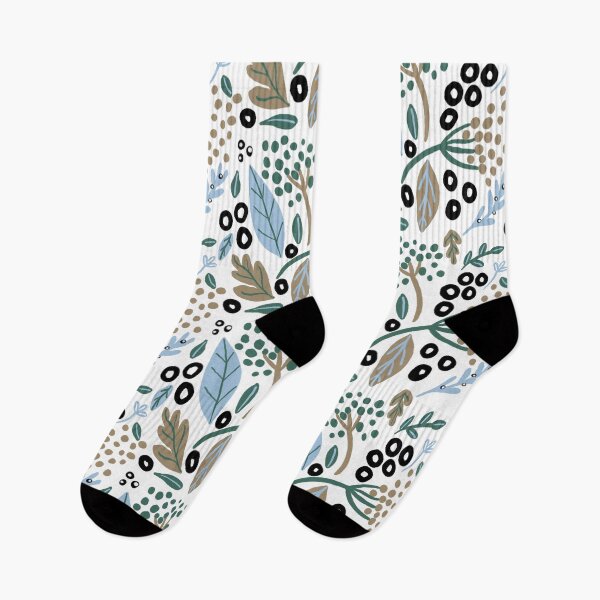 Item preview, Calm Minimal modernist floral - White background designed and sold by Quick Brown Fox Canada.