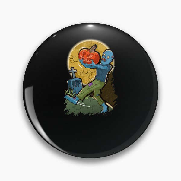 Item preview, Zombie Running With Pumpkin Halloween Runner Spooky Fun designed and sold by Andy8891.
