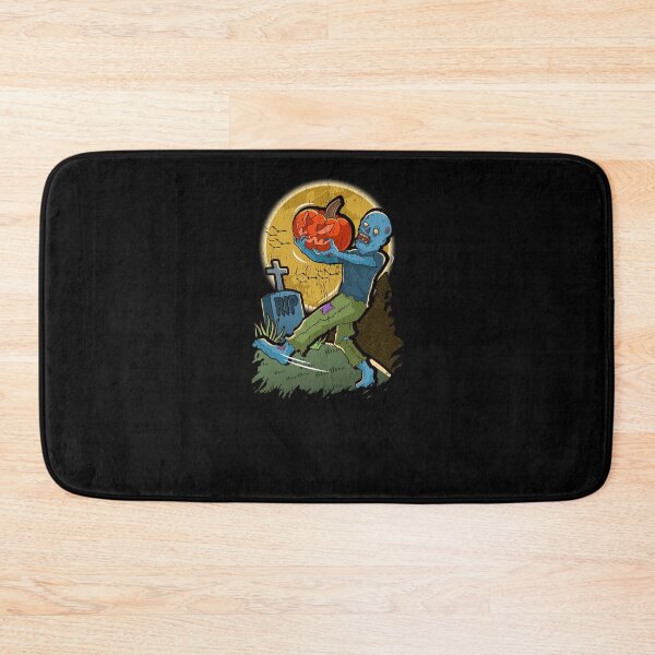 Item preview, Zombie Running With Pumpkin Halloween Runner Spooky Fun designed and sold by Andy8891.