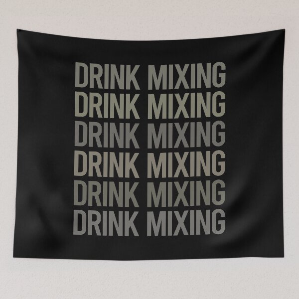 Item preview, Gray Text Art Drink Mixing Mixologist Mixology Cocktail Bartending Bartender designed and sold by TarynBrown3126.