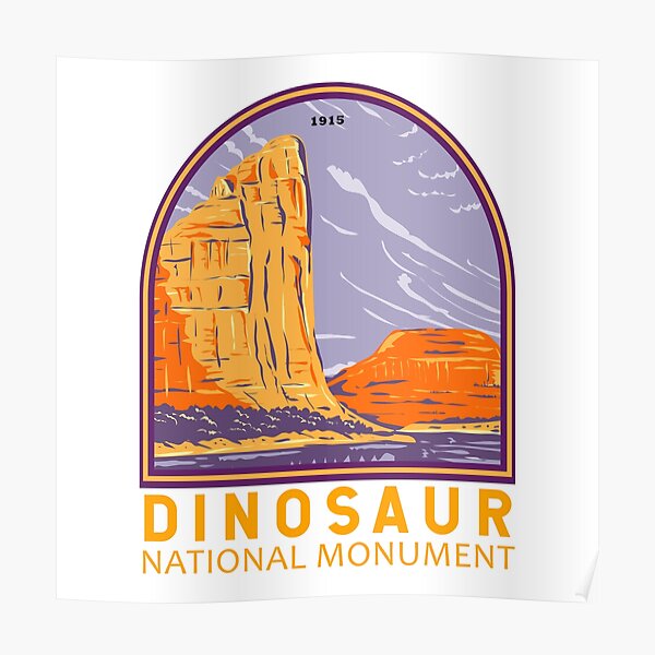 "Dinosaur National Monument Emblem" Poster for Sale by KrisSidDesigns