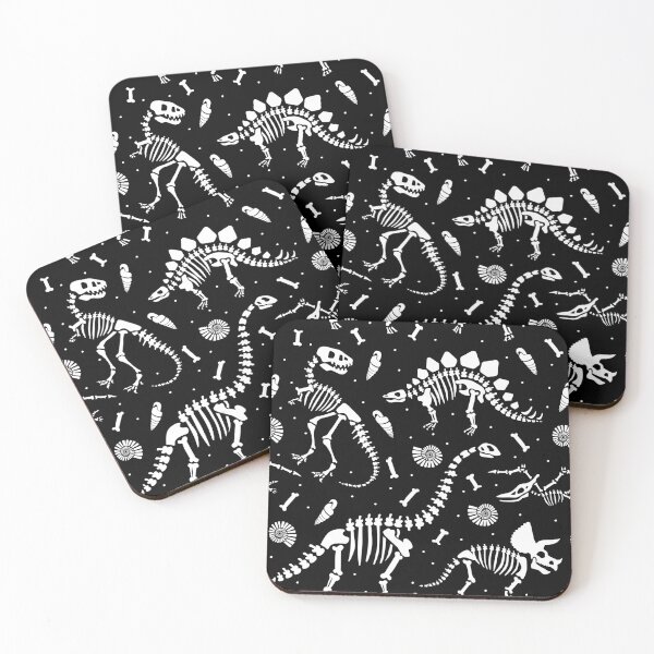 Item preview, Dinosaur Fossils - Black and White designed and sold by latheandquill.
