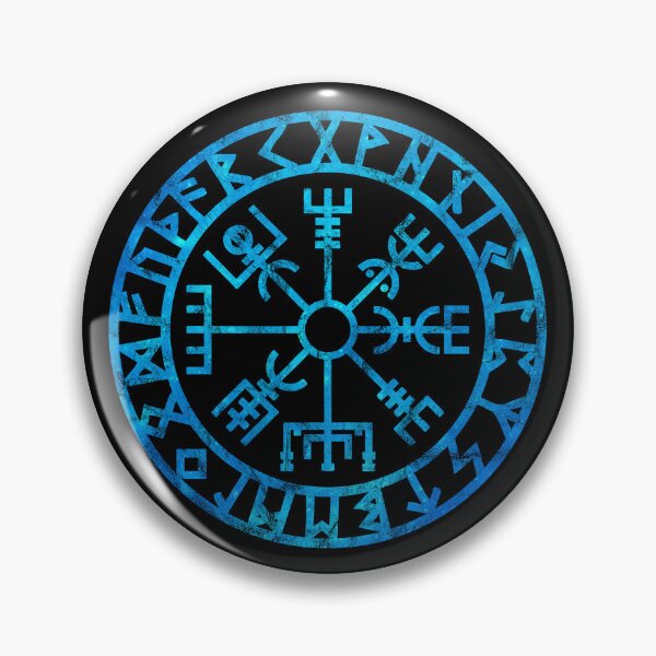Item preview, Vegvisir, Icelandic, Futhark Runes Compass, Norse Mythology, Viking Protection Symbol designed and sold by nitty-gritty.