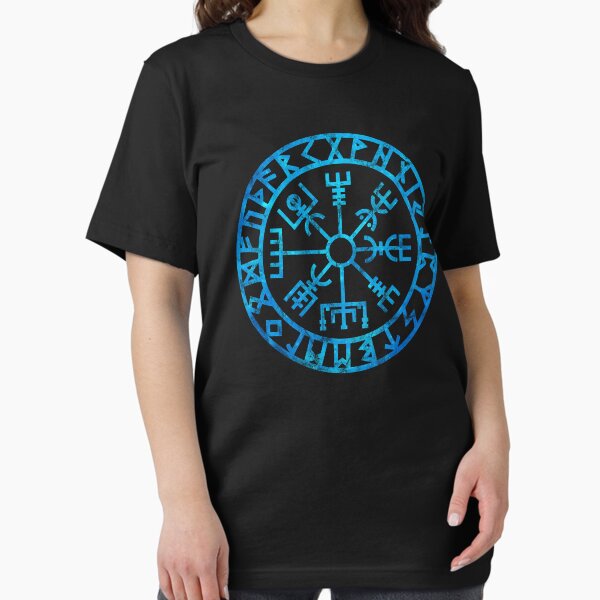 Vegvisir, Icelandic, Futhark Runes Compass, Norse Mythology, Viking Protection Symbol Essential T-Shirt