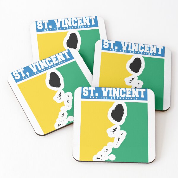 Item preview, St Vincent Colour Block Map designed and sold by IdentiTee Studios.